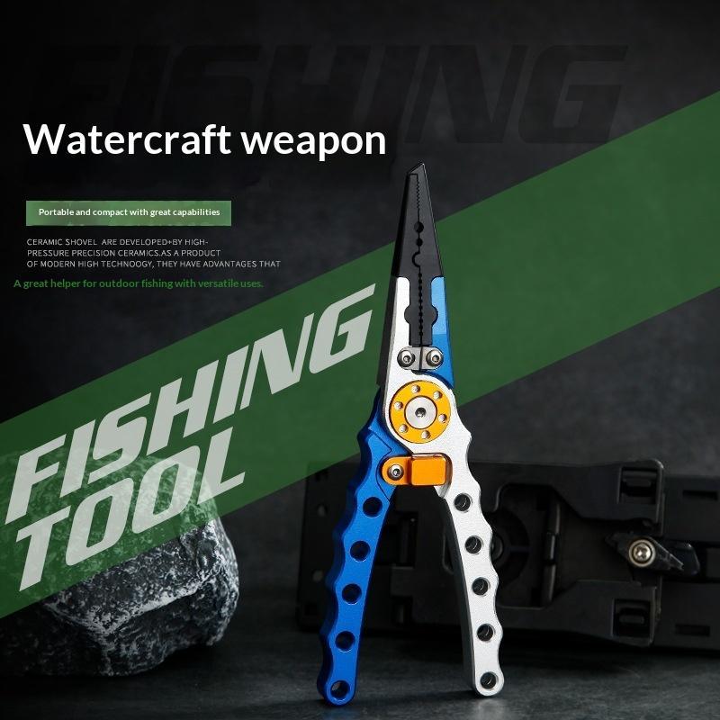 Fishing Hook Sharpener - Pince de pêche en alliage d'aluminium,