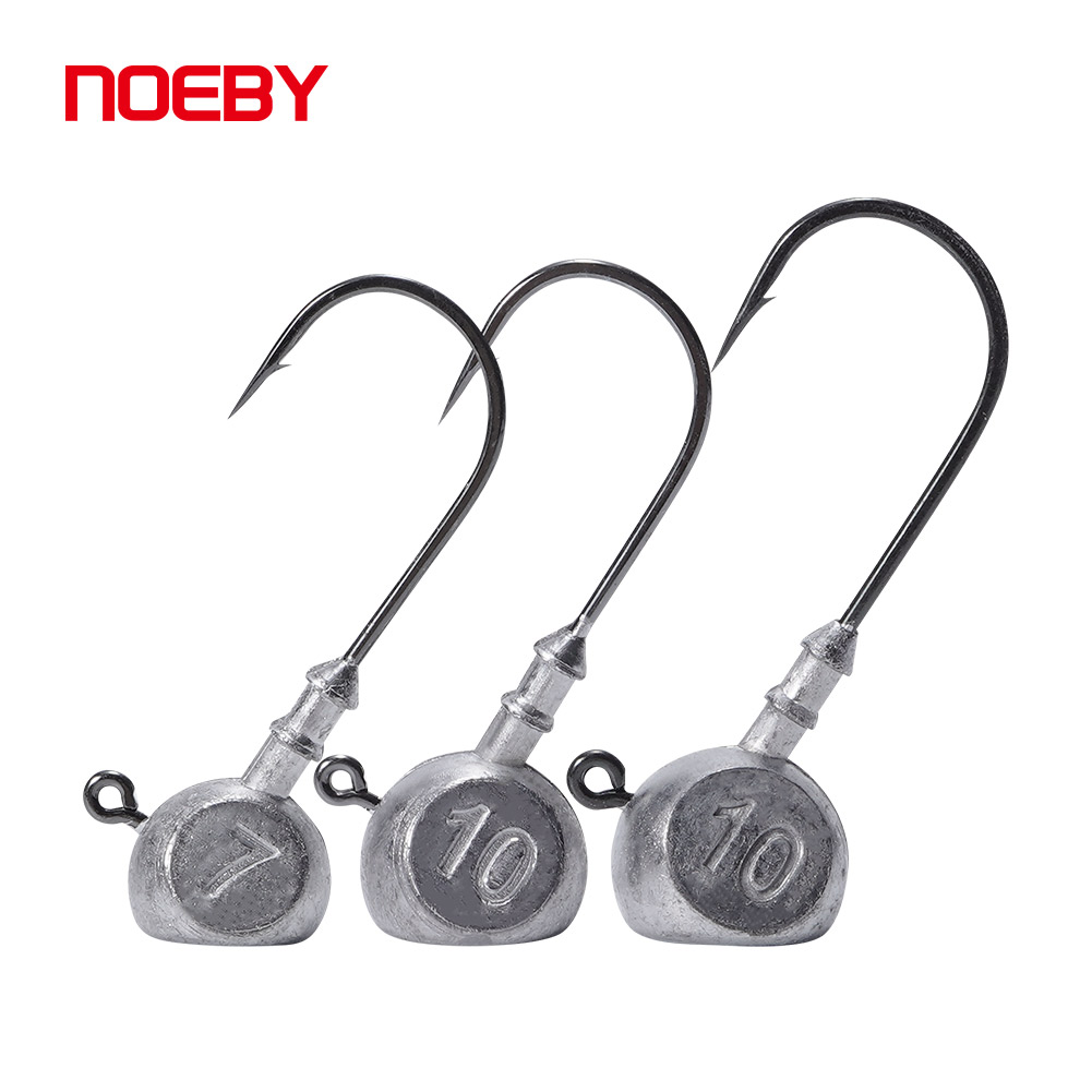 Noeby Jig Head 7g 10g 1/0 2/0  - Fishing Hook Offset avis et prix