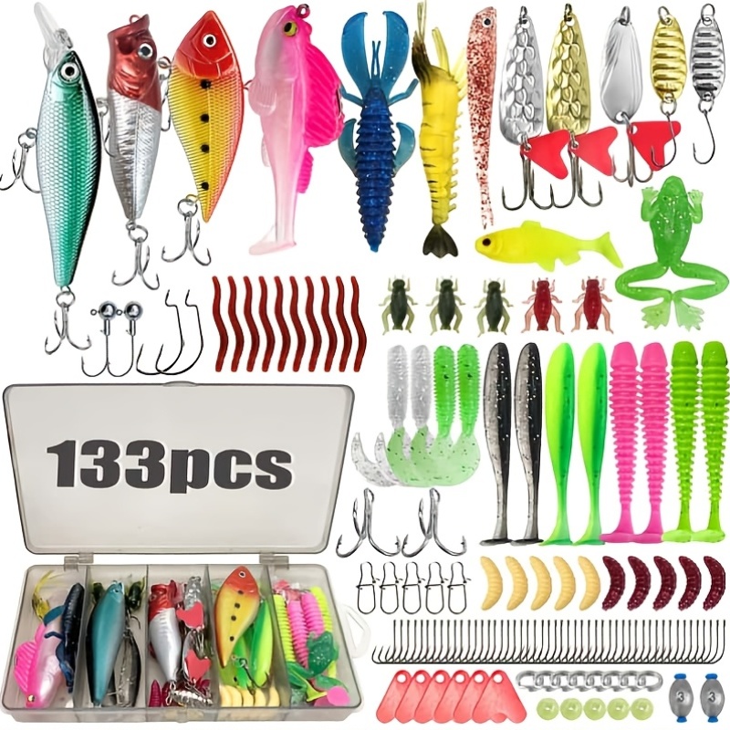 133 pièces de leurres de pêche - Fishing Hook Jig avis et prix