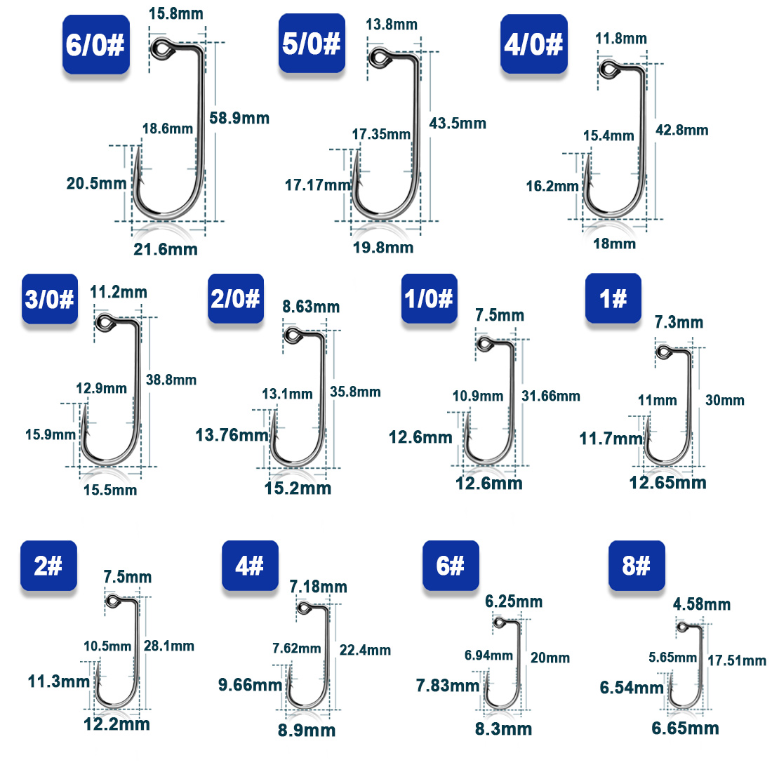 Hameçon de pêche à pointe long - Fishing Hook Barbless avis et prix