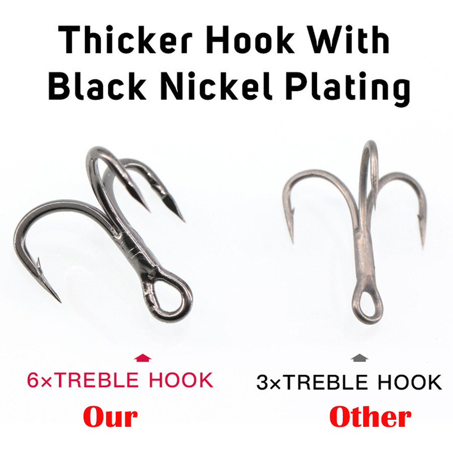 Hameçon triple de pêche 6X en  - Fishing Hook Assortment avis et prix