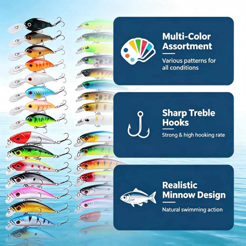 Ensemble de leurres de pêche M - Fishing Hook Assortment avis et prix